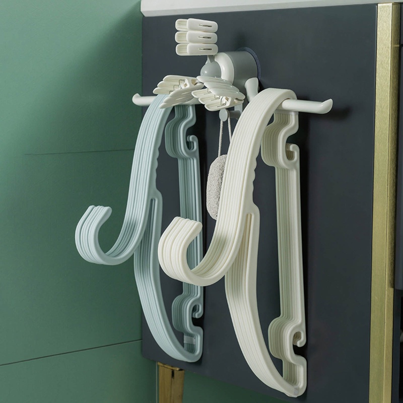 Móc Treo Quần Áo / Vớ Ngoài Ban Công Chịu Được Sức Nặng Gắn Tường Tiện Lợi