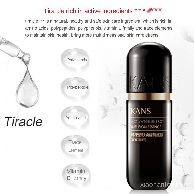 Tinh chất Kans dưỡng ẩm phục hồi da và se khít lỗ chân lông dành cho nữ màu vàng và đen