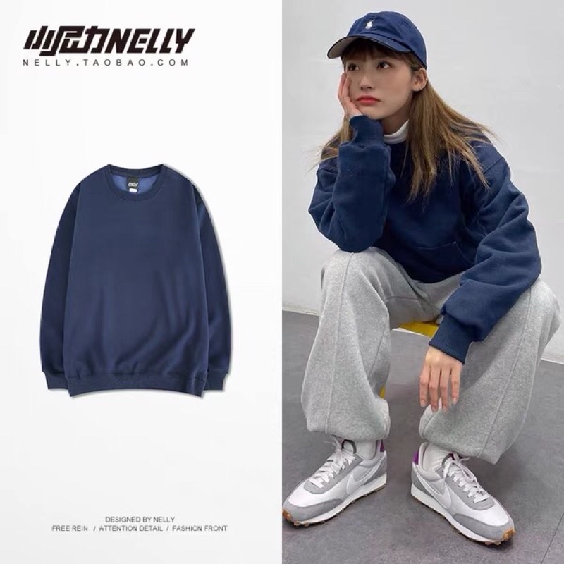 Áo sweater nelly trơn (có sẵn)