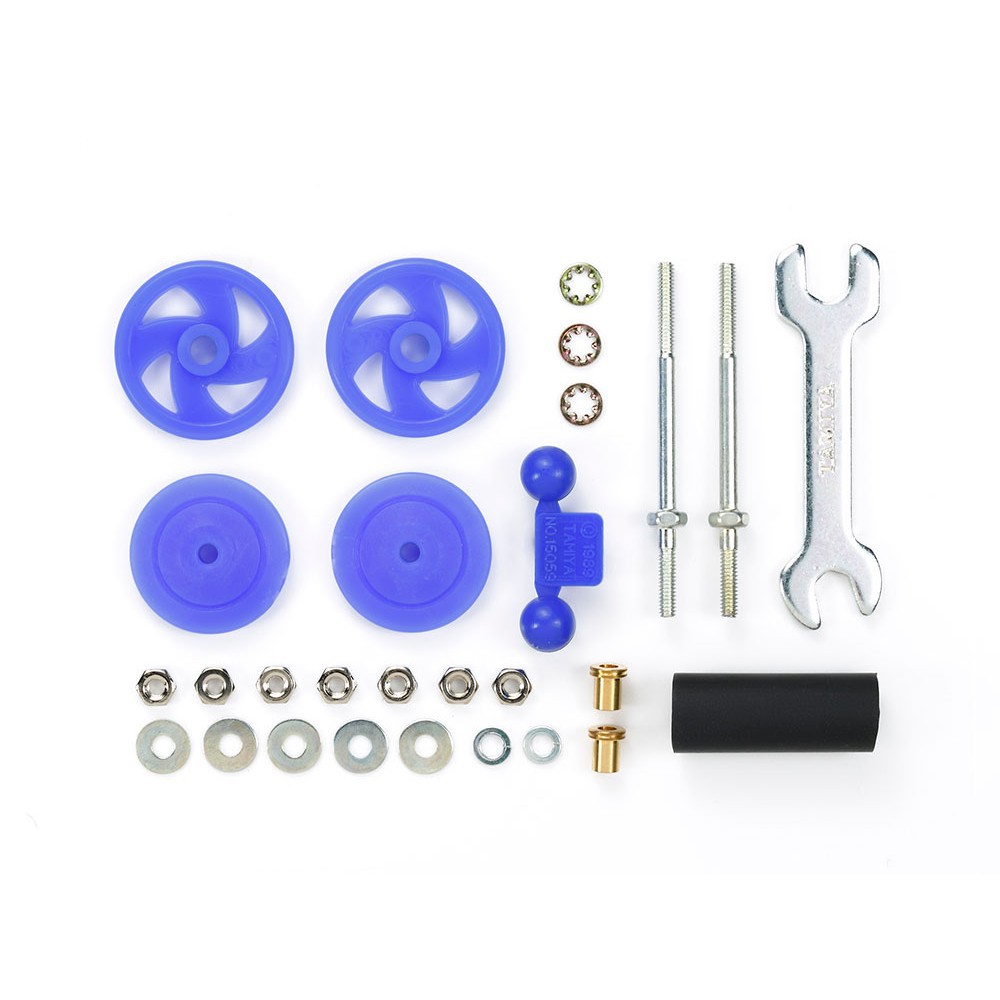 95430 Phụ Kiện Mini 4WD LARGE DIA. STABILIZER HEAD SET (17mm) (BLUE)  - GDC