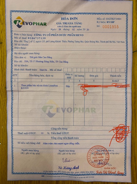 Kèm quà tặng Vitamin K2 D3 LineaBon 10ml