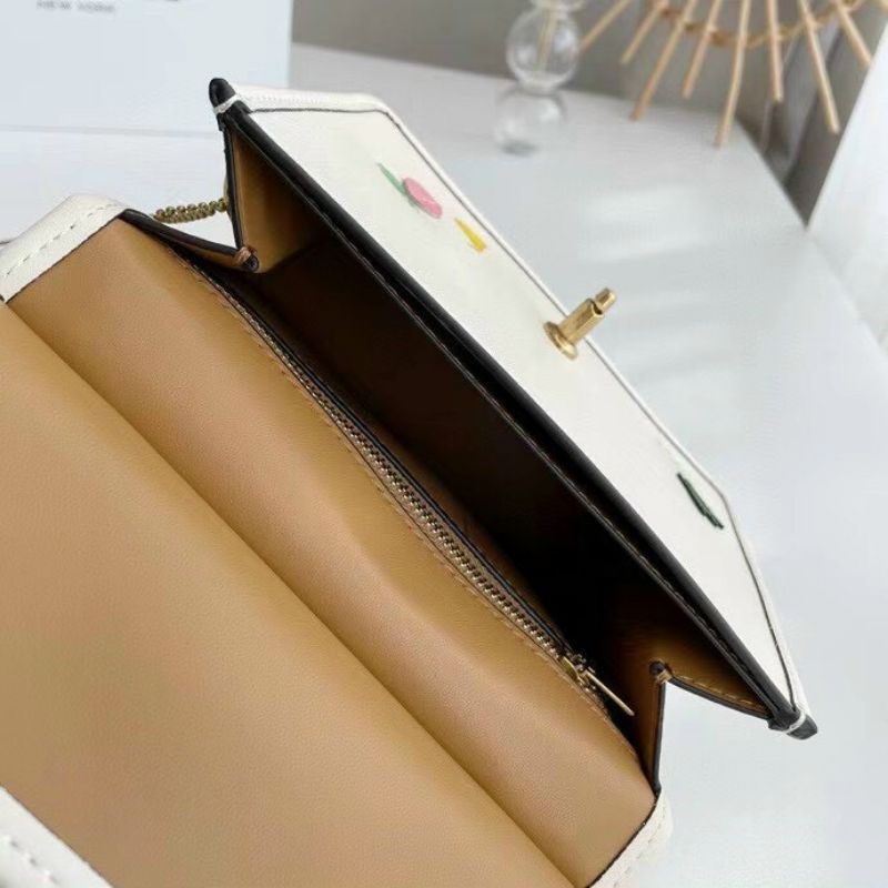 TÚI COACH TRẮNG PHỐI HOA XINH