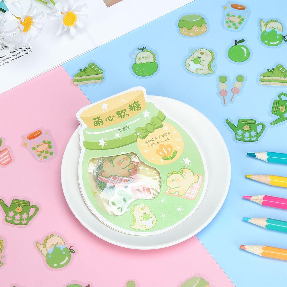 PISTA Sticker Dán Trang Trí Nhật Ký Hình Động Vật Dễ Thương