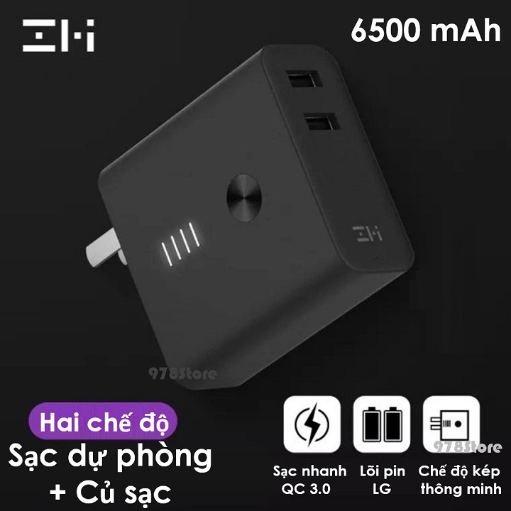 Cốc sạc kiêm pin sạc dự phòng Xiaomi ZMI APB01 6500mAh