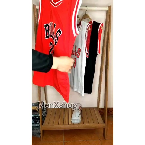 Áo TankTop Thể Thao Bóng Rổ In Số 23 Thoáng Mát Hoạt Động Nam Nữ Hè 2022