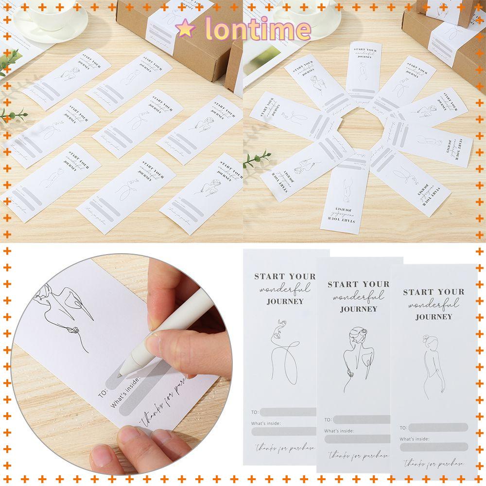 Set 50 miếng dán trang trí in chữ Thank You 6*15cm đa năng