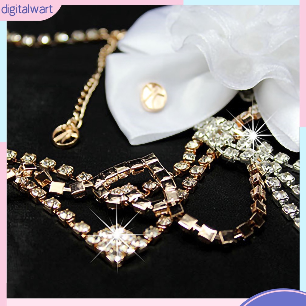 Bộ trang sức đính đá hợp kim hình tim xinh xắn