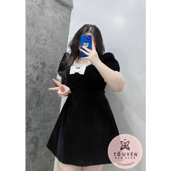 ĐẦM NHUNG ĐEN BIGSIZE