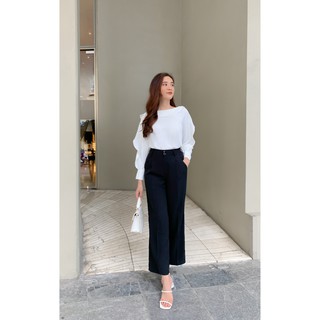 [Mã FAMALLT5 giảm 15% đơn 150k] Áo sơ mi lụa tay bèo GA030 - Genni