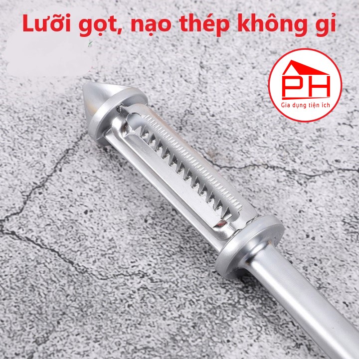 DỤNG CỤ GỌT NẠO BÀO CỦ QUẢ thép không gỉ dao gọt vỏ trái cây inox đa năng 4 in 1 tiện dụng - Gia dụng Phước Hòa