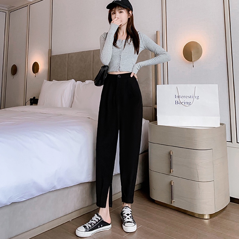 Quần Tây Nữ Baggy Cạp Khuy Lưng Chun Sau Thời Trang Sugal QUAN NU 037