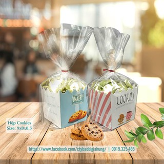 Combo 100 Hộp Đựng Bánh Cookies