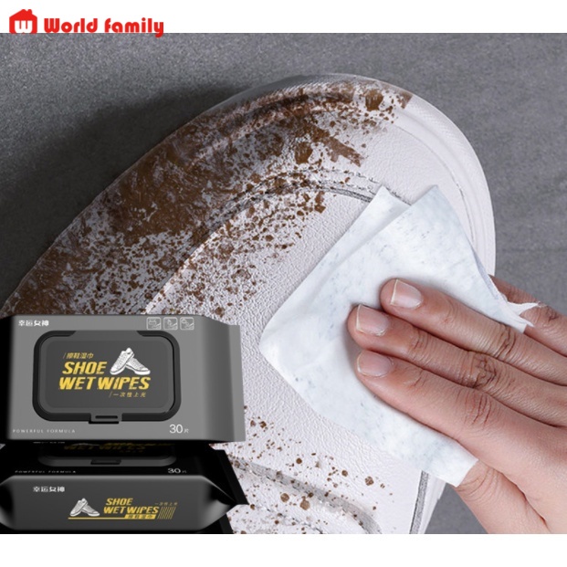 Khăn lau giày siêu tốc, siêu sạch, diệt khuẩn - NGON BỔ RẺ