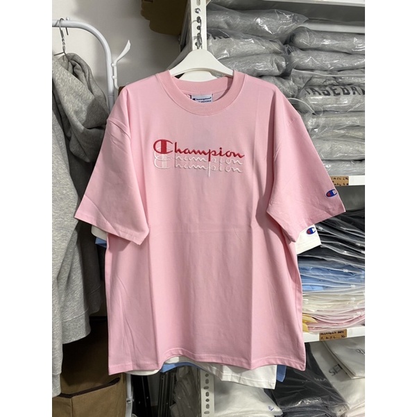 Áo thun Champion thêu 3 line