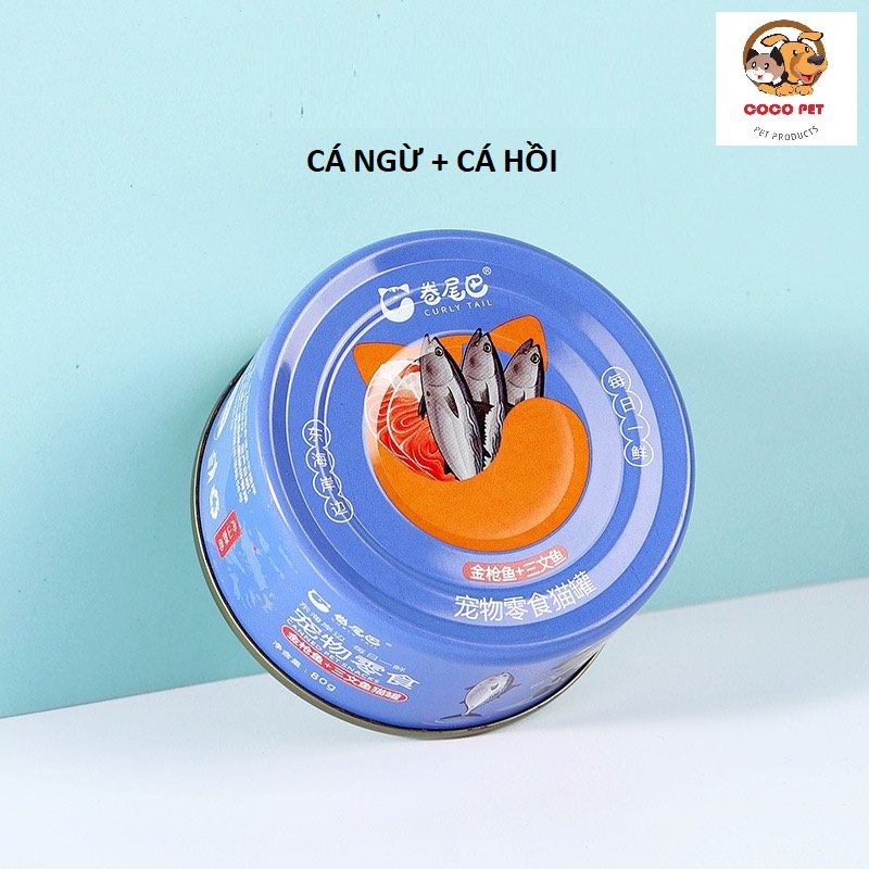 CÁ NGỪ Đóng Hộp Sẵn Cao Cấp Tiện Lợi An Toàn Cho Mèo 80g