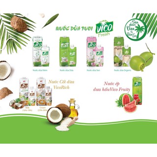 THÙNG NƯỚC DỪA ORGANIC VICO FRESH