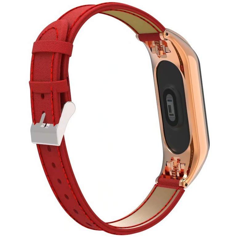 Dây Đeo Bằng Da Mềm Cho Xiaomi Mi Band 6 / 5 / 4 / 3