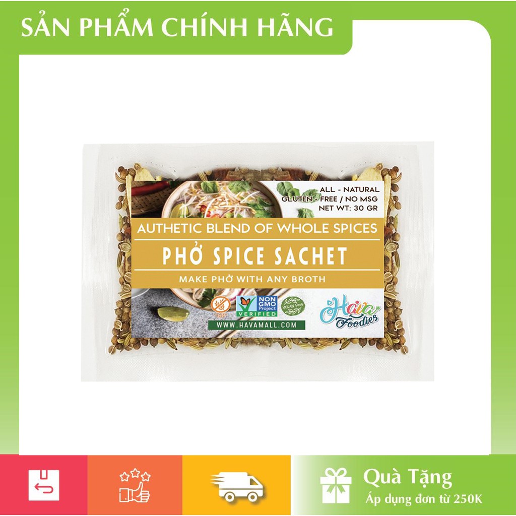 [HÀNG CHÍNH HÃNG] Gia Vị Phở Gói Havafood 30gr – Havafood Phở Spice Sachet