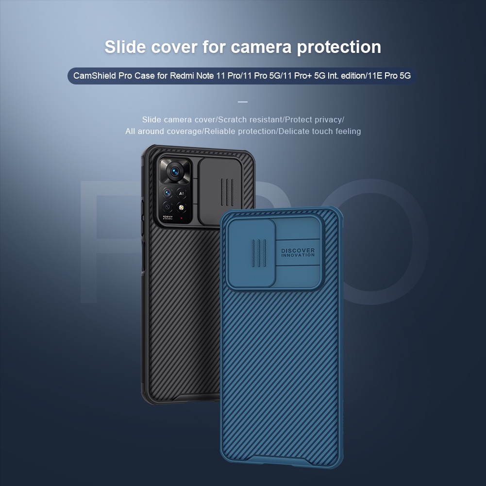 Ốp điện thoại Nillkin bằng TPU và PC cho Xiaomi Redmi Note 11 Pro 5G Global / Note 11 Pro Plus India / Note 11E Pro 5G