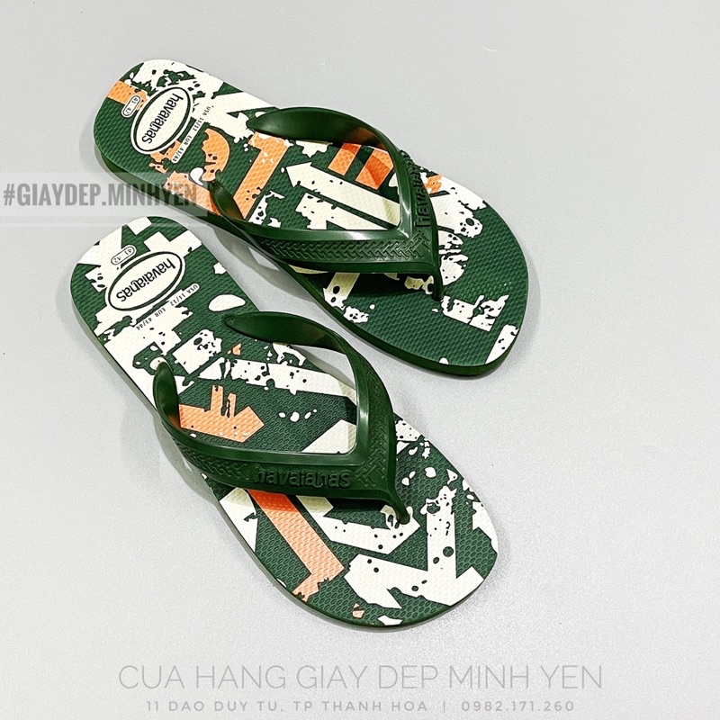 QUAI TO -DÉP XỎ NGÓN NAM HAVAIANAS ĐẾ NẶNG - KẸP NAM CAO SU - TÔNG NAM