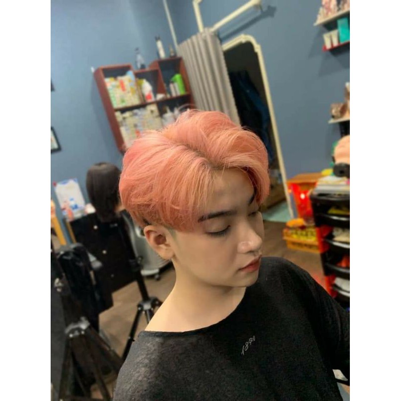 combo nhuộm hồng cam kèm oxi trợ dưỡng và găng tay | BigBuy360 - bigbuy360.vn