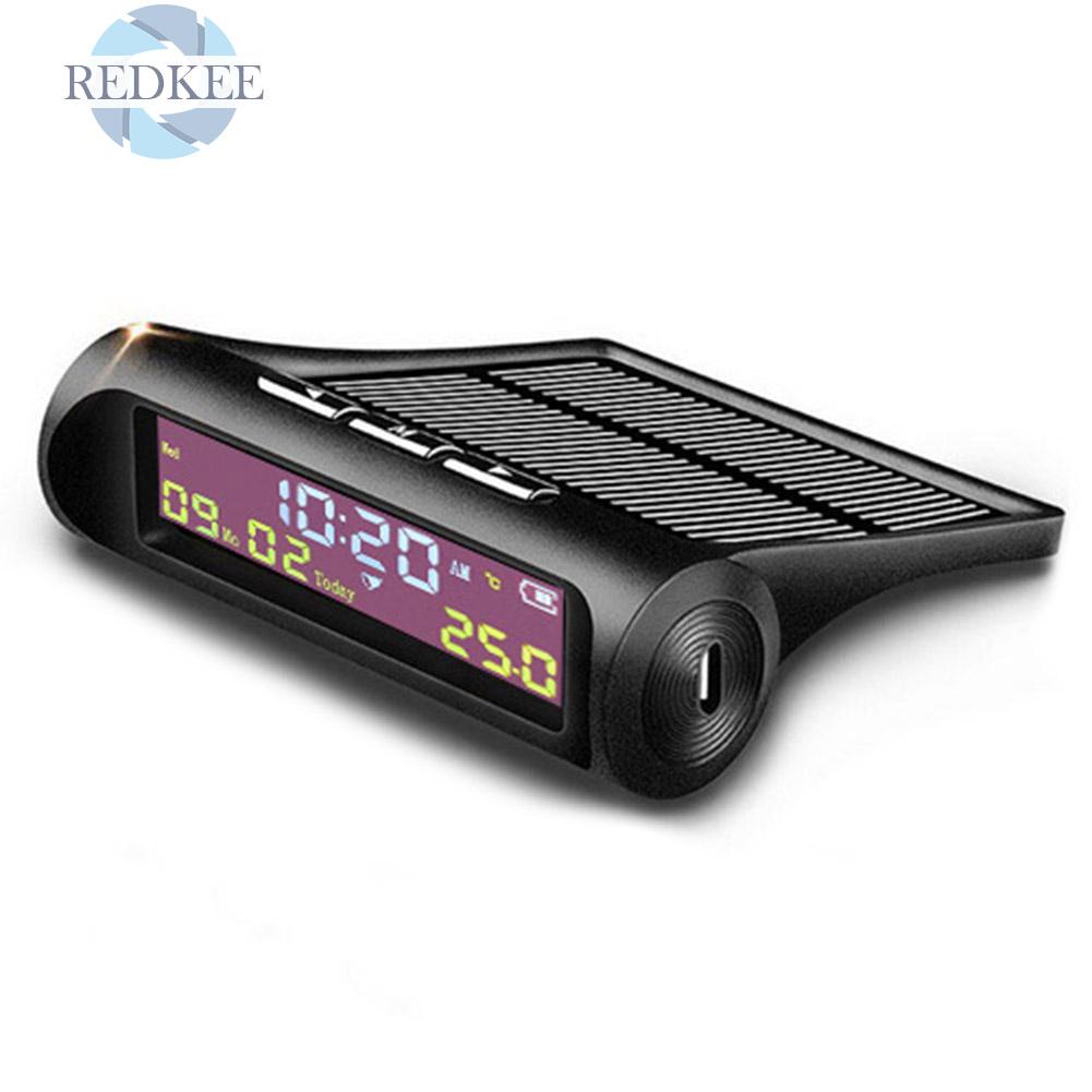 Đồng hồ điện tử đo nhiệt độ màn hình LCD sử dụng năng lượng mặt trời cho xe hơi chất lượng cao