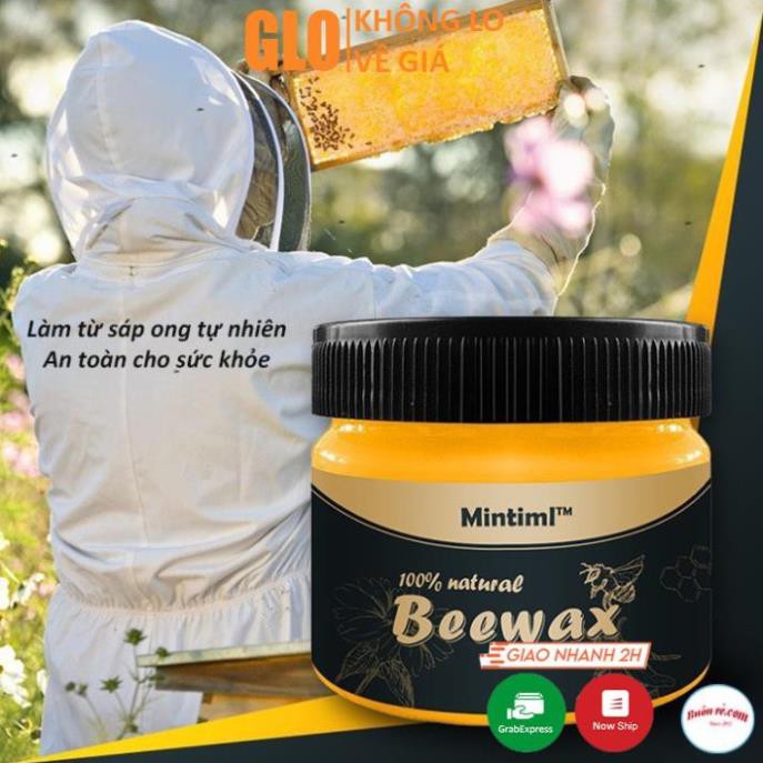 Sáp ong Beewax Đánh Bóng Sàn Gỗ Đồ Gỗ GloMart