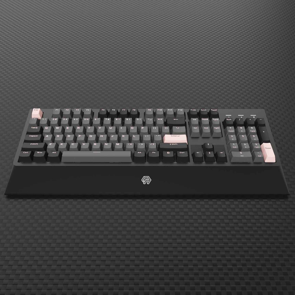 Bàn phím cơ Mojike GK1 Black Pink (AKKO sw v2 / LED trắng)