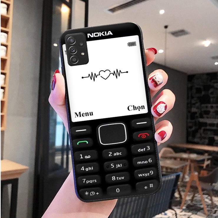 Ốp Điện Thoại Mềm Viền Đen Hình Nokia D Cho Samsung Galaxy A02 M02 A03S A10 A10S A20 A30 A20S A40S A70