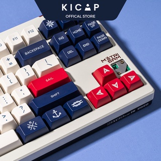 Bộ keycap Navy SA profile tráng men siêu bền nút bàn phím cơ - Kicap