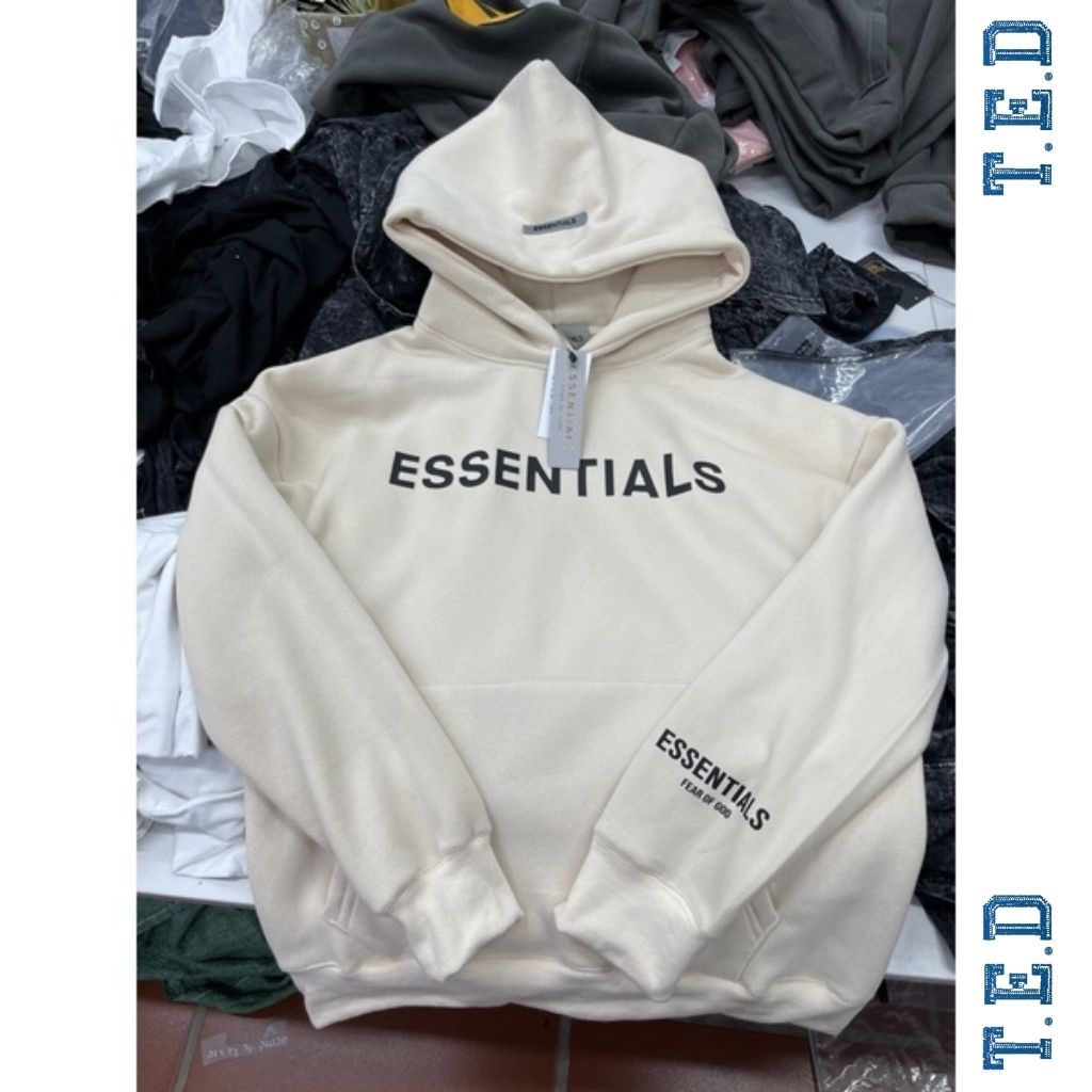 Áo hoodie Essentials nỉ bông dày dặn kèm ảnh thật POCAHOUSE Áo hoodie nam nữ nỉ bông TED12 | BigBuy360 - bigbuy360.vn
