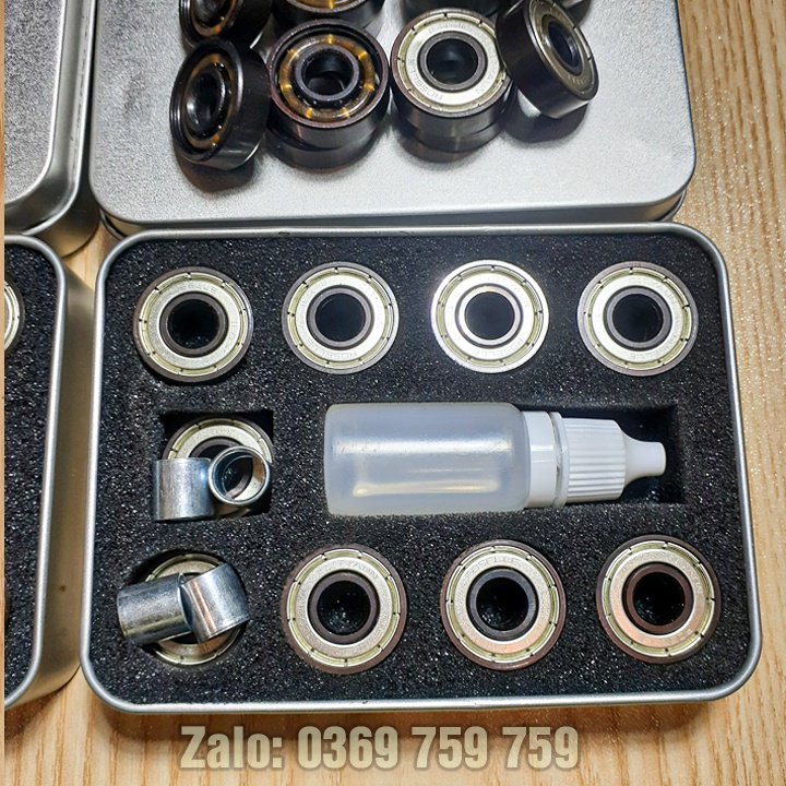 Bộ 16 Vòng Bi Gốm Đen Cho Giày Patin ILQ-9 Speed Black Gold Chính Hãng Cityrun Roselle