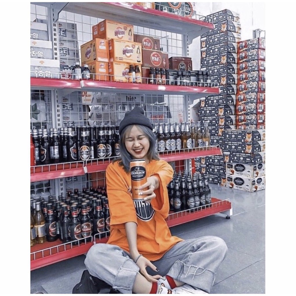 Áo thun tay lỡ OLLERS cổ tròn dáng rộng dấu quần | BigBuy360 - bigbuy360.vn