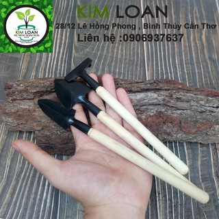 Bộ dụng cụ làm vườn 3 món mini 18cm