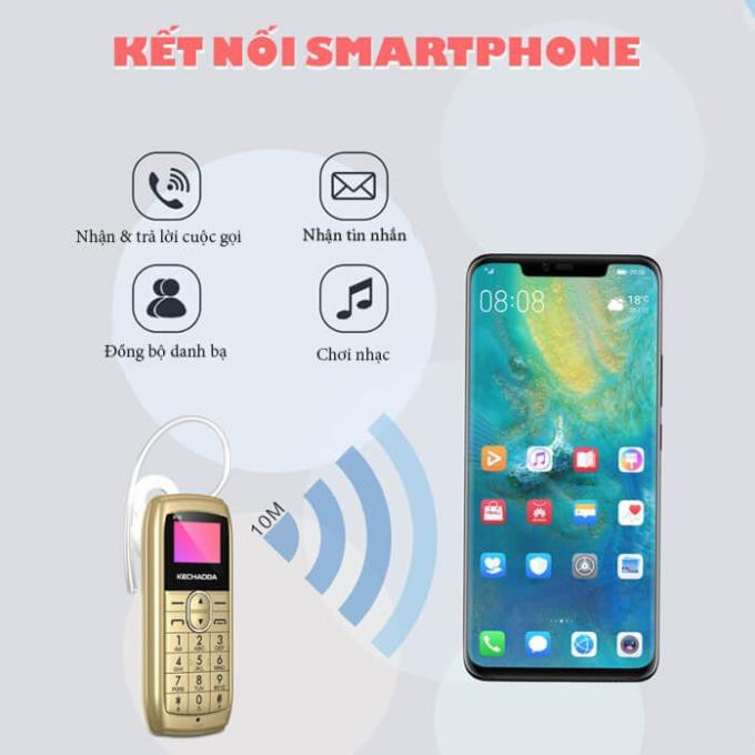 [Giá Rẻ ] Điện thoại mini Kechaoda K10 siêu nhỏ 1 sim , kiêm tai nghe bluetooth - Chính Hãng - Bảo Hành 12 Tháng