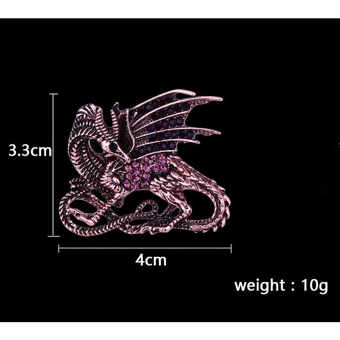 Mới Ghim Cài Áo Hợp Kim Hình Khủng Long Biển Phong Cách Retro
