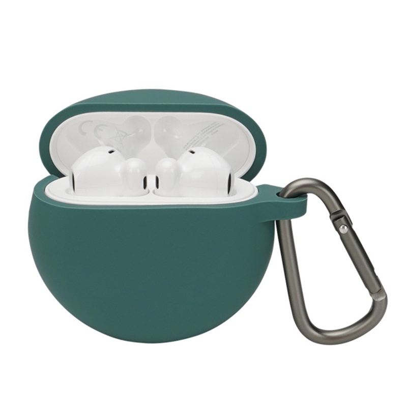 Vỏ Bảo Vệ Hộp Sạc Tai Nghe freebuds4E Bằng Silicon Siêu Bền Kèm Móc Treo Tiện Dụng