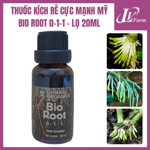 Thuốc Kích Rễ Mỹ BIO ROOT - 20ml - Phân Bón Hữu Cơ Kích Thích Ra Rễ Cực Mạnh Dùng Cho Hoa Lan, Cây Cảnh