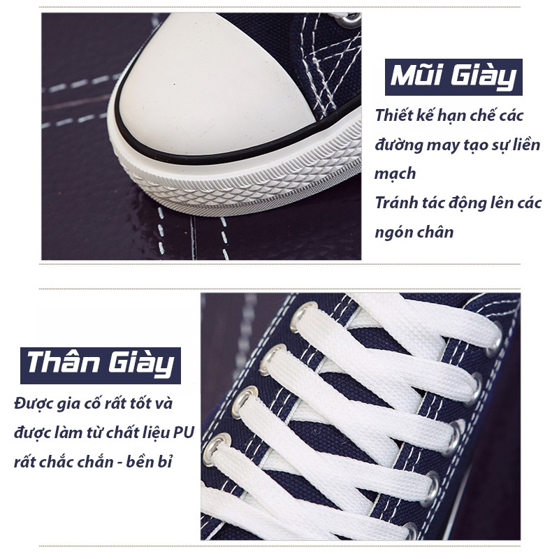 Giày thể thao nữ nam FREESHIP CV classic mã SP15 kiểu dáng CV cổ thấp hot trend dùng chạy bộ