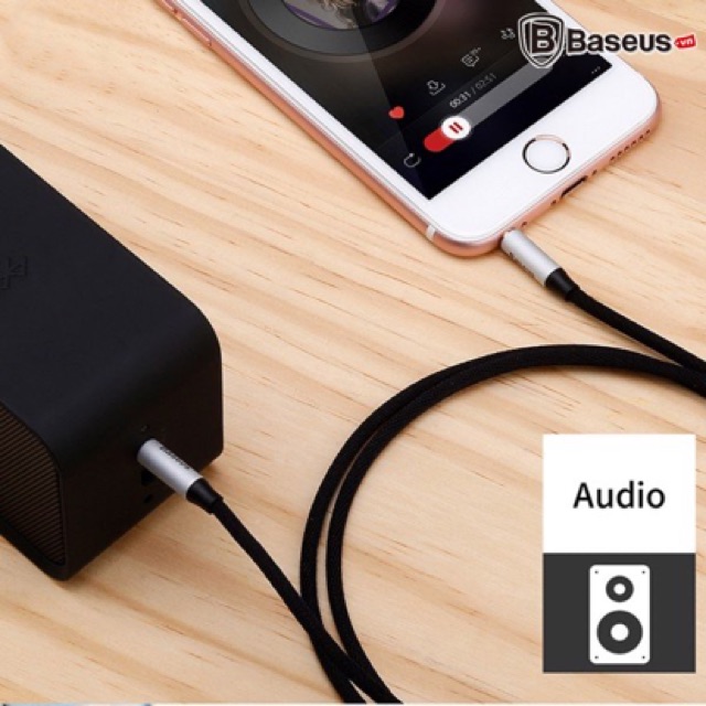 Dây Cáp Âm Thanh Chất Lượng Cao Aux Audio 3.5 Baseus M30 - Chính Hãng