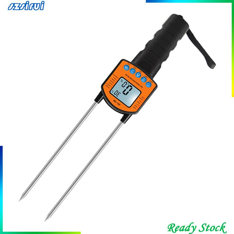 Máy Đo Độ Ẩm / Nhiệt Độ Hạt Bắp 2 Pin Có Màn Hình LED Hiển Thị