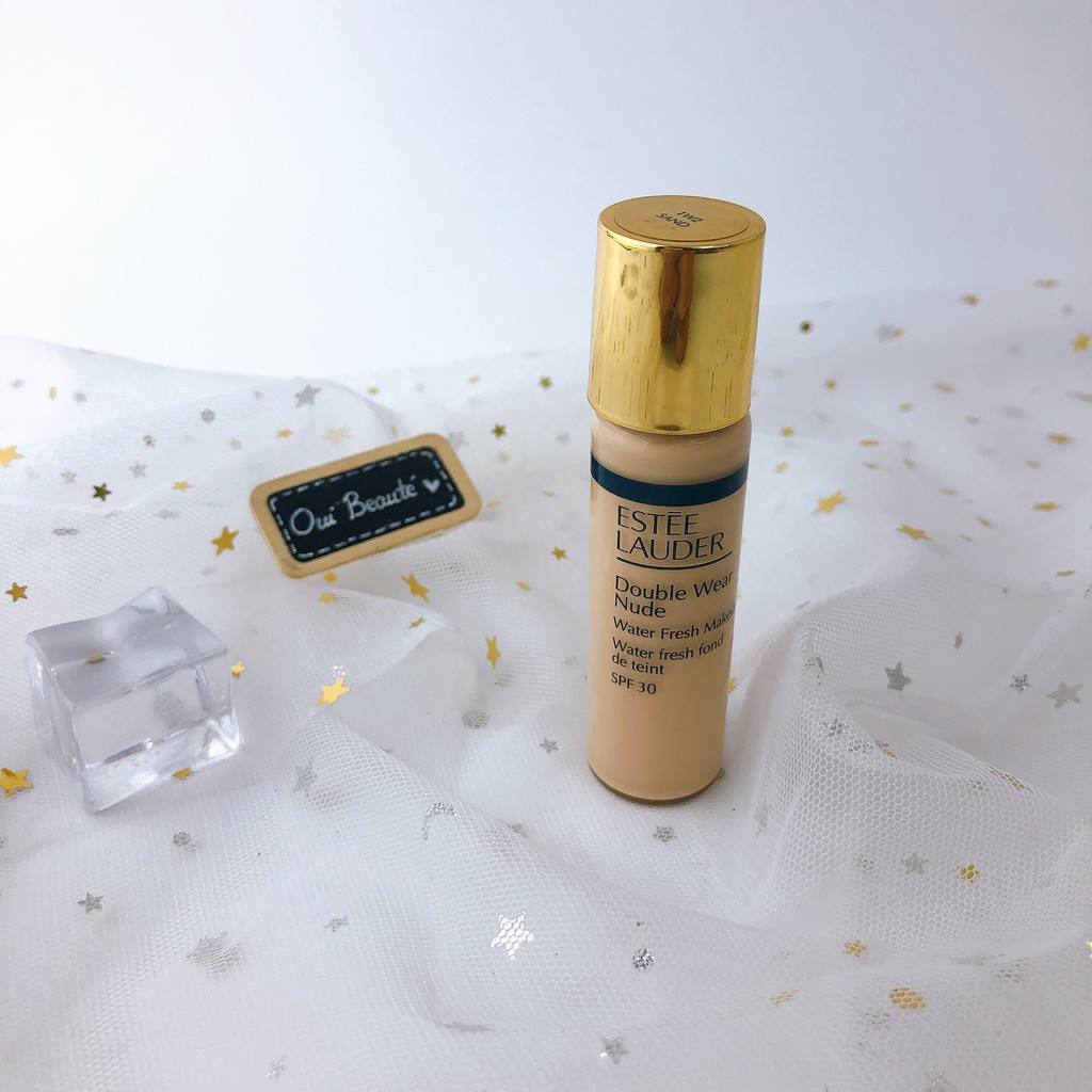 Kem nền Estee Lauder Double Wear Nude SPF 30 1W2 Sand bản test Ouibeaute