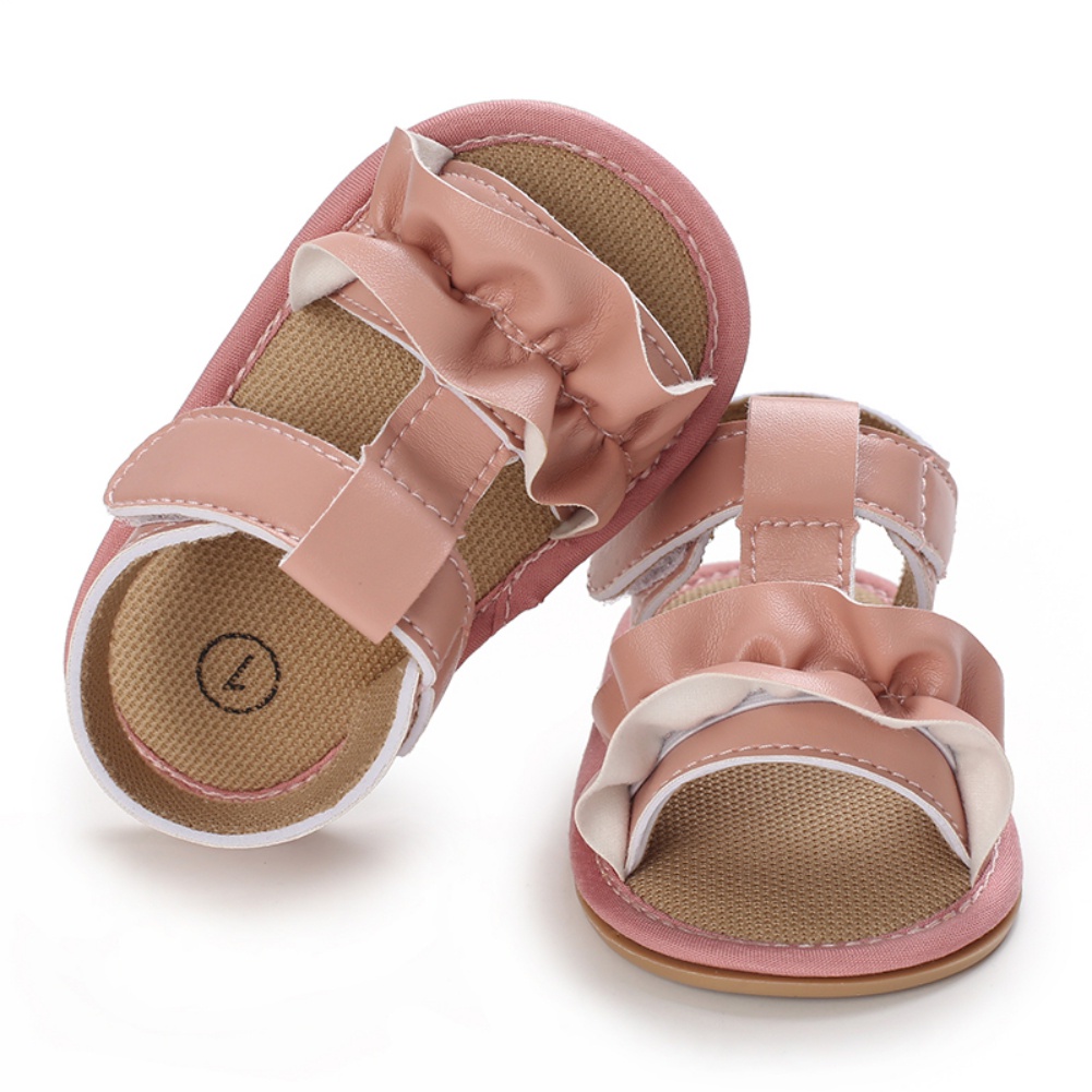 Xăng đan Da PU Đế Mềm Chống Trượt Cho Bé 0-18 Tháng Tuổi