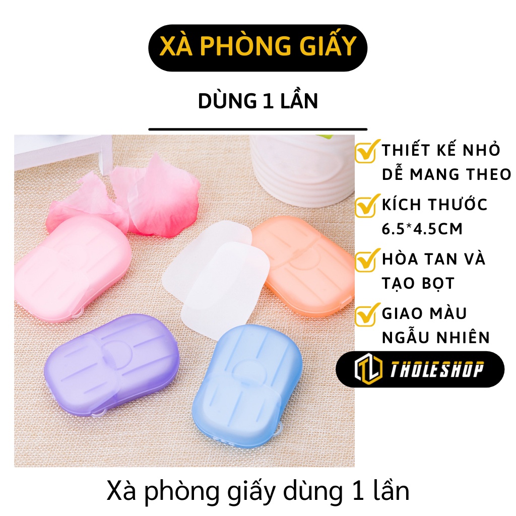 Xà Phòng Giấy - Hộp Xà Bông Khô Rửa Tay, Nhỏ Gọn Đem Đi Du Lịch 6441