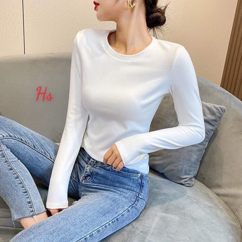 Áo thun tay dài cổ tròn HSU1