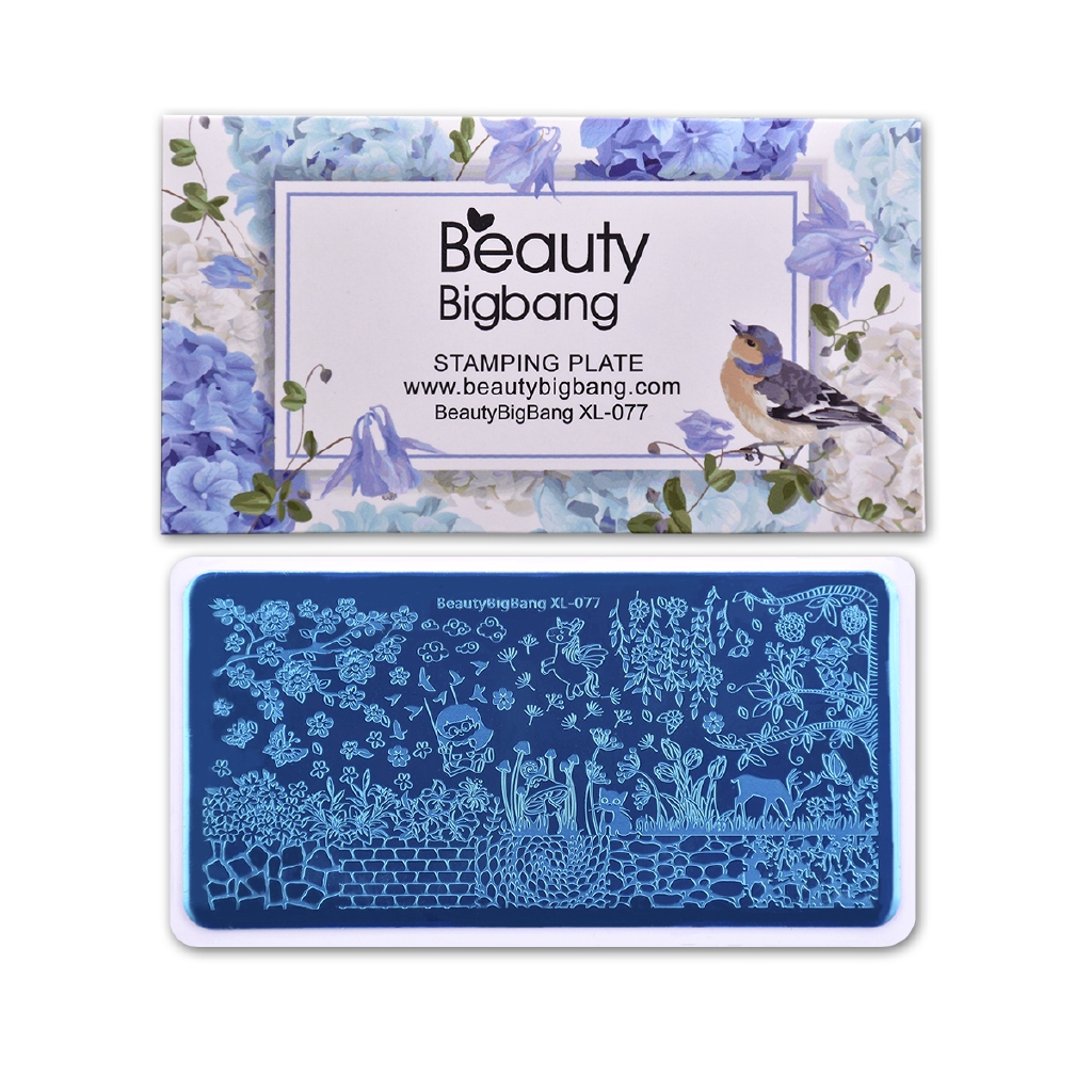 [Hàng mới về] Tấm dập trang trí móng tay kích thước 6*12cm hiệu BEAUTYBIGBANG