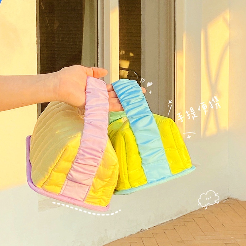 Phù Hợp Túi Đựng Bút Chì Trang Điểm Bằng Vải Nỉ Nhiều Màu Nhỏ Gọn Dành Cho Học Sinh Ốp