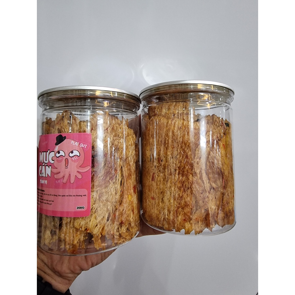 Mực cán tẩm vị- Hủ pét 540ml 200g