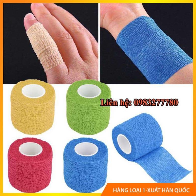 [Băng dính cơ] Băng keo thể thao tự dính cao câp 5cm x5m,giảm chấn thương,bảo vệ cơ.