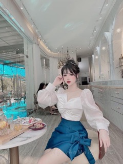 Set áo nơ kính, cv nơ